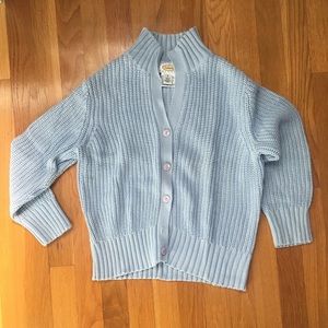 Vintage Talbots Chunky Knit Blue Sweater